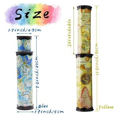 Xeehwb 2 Pack Classic Kaleidoscope Toy,Magic Rotating Small
