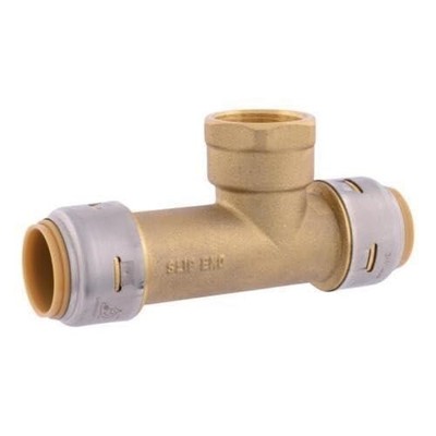 Replacement for SharkBite U3486LFA Pipe Tee, 3/4 in, FNPT x FNPT, DZR Brass, 200