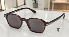 Tom Ford FT1301 52A Acetate Dark Havana Smoke 51 mm Men's Sunglasses