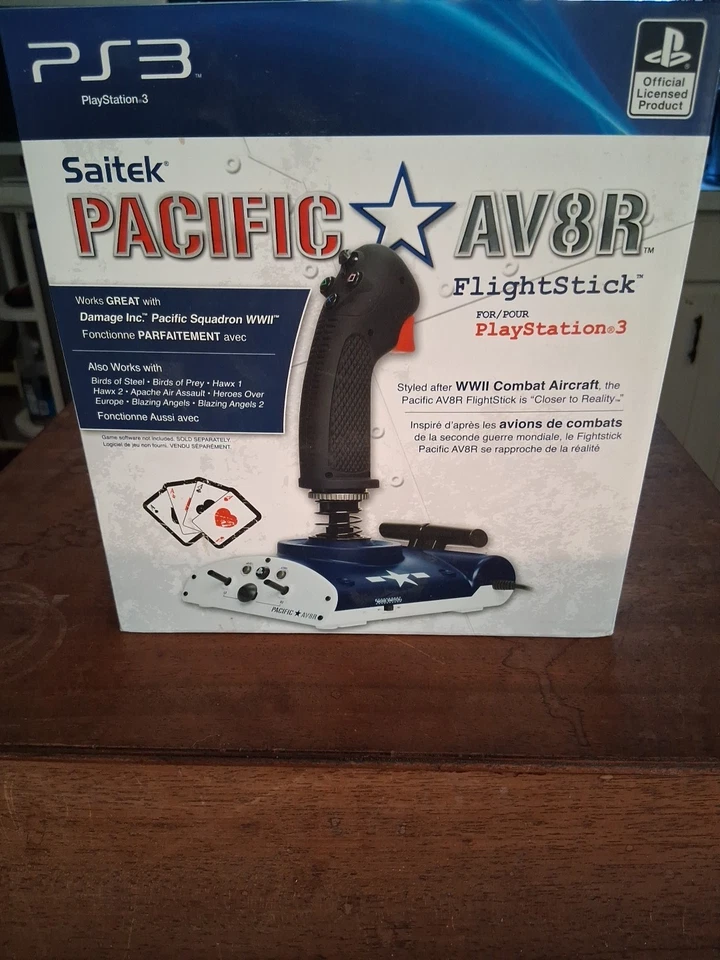 Saitek Pacific AV8R Flight Stick PS3 PlayStation 3 CIB (never opened) - Image 2 of 4
