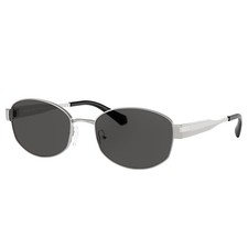 Michael Kors MONTE CARLO MK 1161 189387 Silver Metal Oval Sunglasses Grey Lens