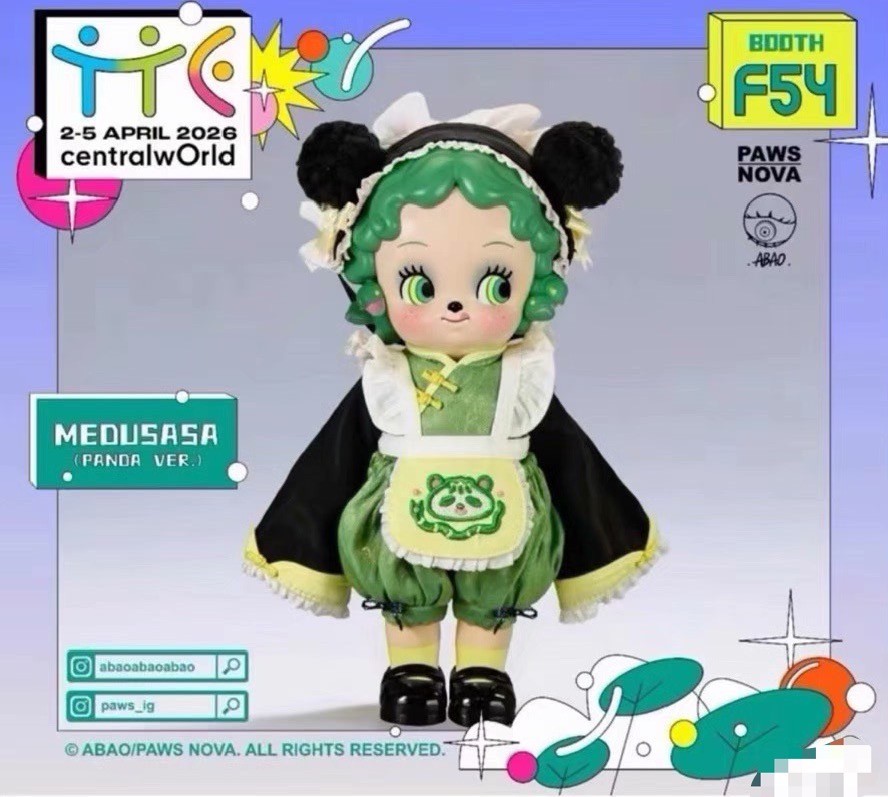 新品未開封 TTE限定 ABAO MEDUSASA アバオ メデューサ ソフビ Abao Medusasa Panda Ver. Limited Edition Collection Action Figure