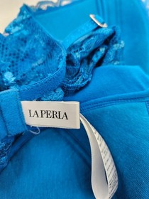 La Perla Desert Rose Teal Bodysuit Womens 32D Teal Silk Lace