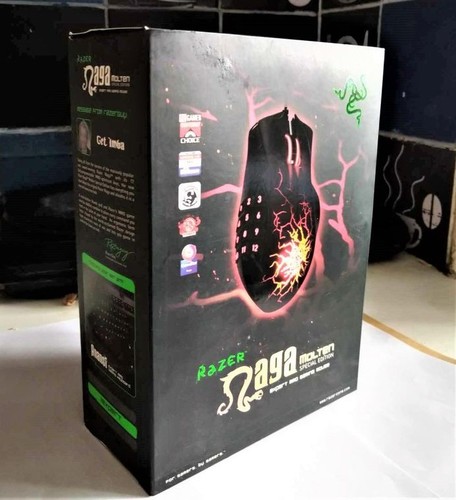 Razer Naga Molten ULTRA RARE Special Edition Gaming Mouse RZ01-0028 NEW BOXED - 第 1/7 張圖片