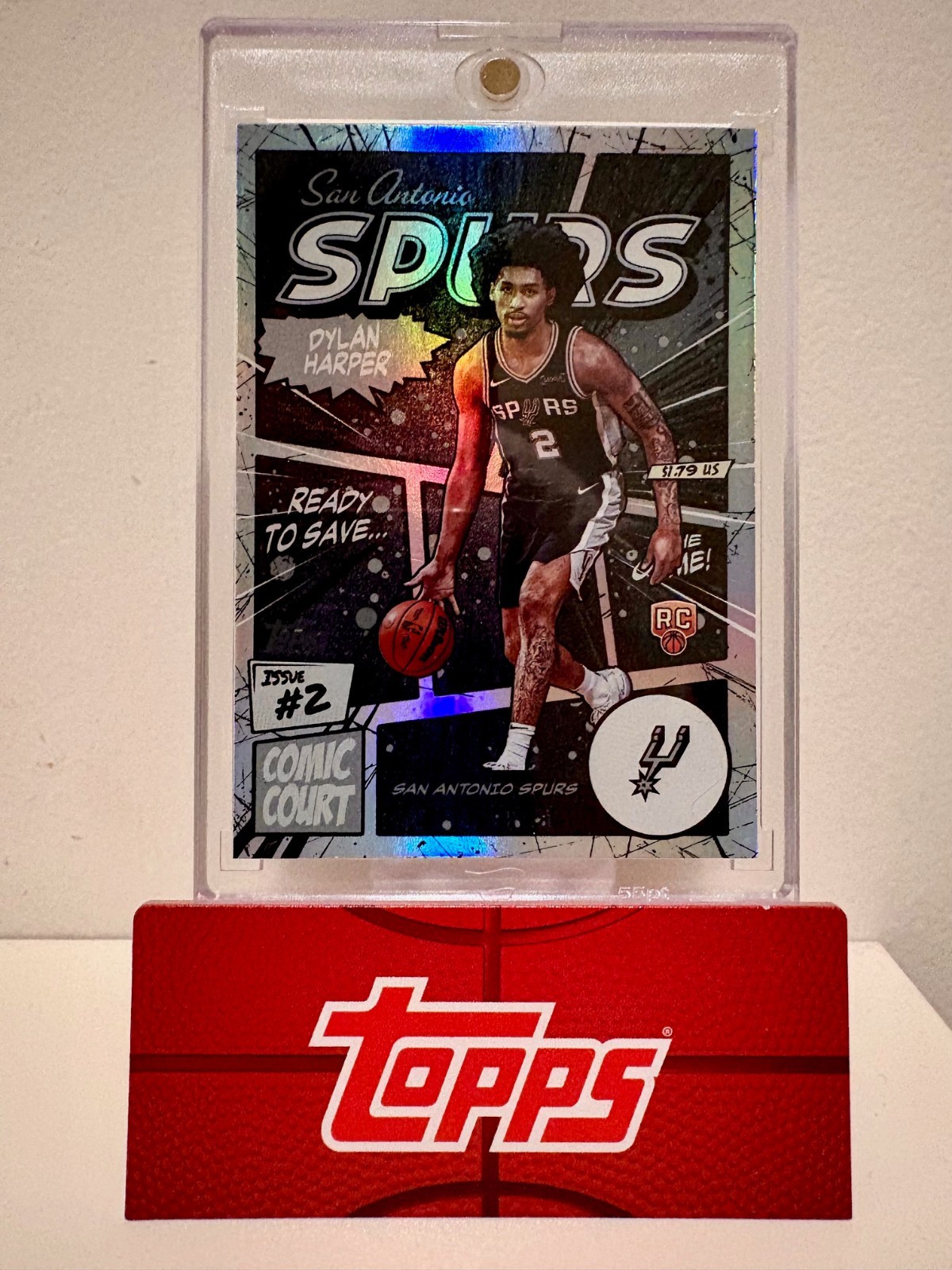 2025-26 Topps Basketball Dylan Harper Comic Court RC #CC-17 SSP Case Hit - Clean