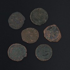 Ancient Coins Roman Artifacts Figural Mixed Lot of 6 B8060