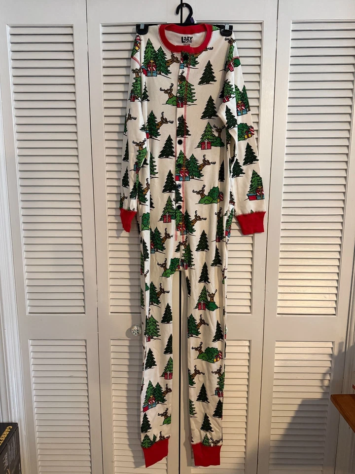 Nuevo con etiquetas Pijama Buc-ees Lazy One FlapJacks XS Navidad Vacaciones Unisex Foto 2 de 4