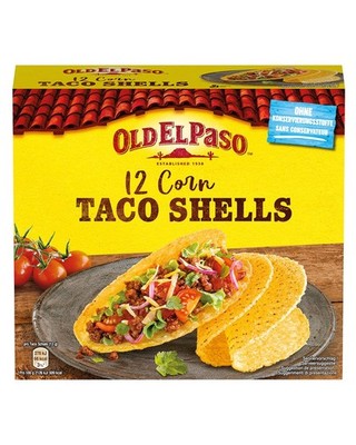 Old El Paso Taco Shells glutenfrei Mais Tortillas mexikanisch 156g Schalenform