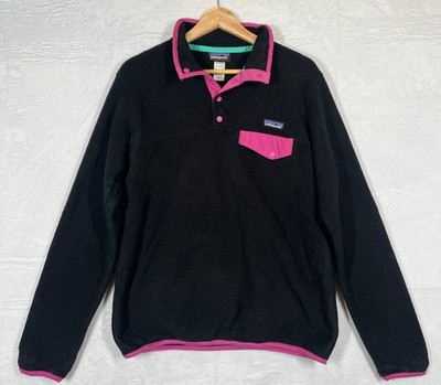 Patagonia Synchilla Snap-T Fleece Damen M schwarz pink Pullover