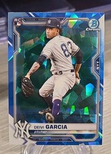 Deivi Garcia 2021 Bowman Chrome Sapphire Rookie #55 RC New York Yankees