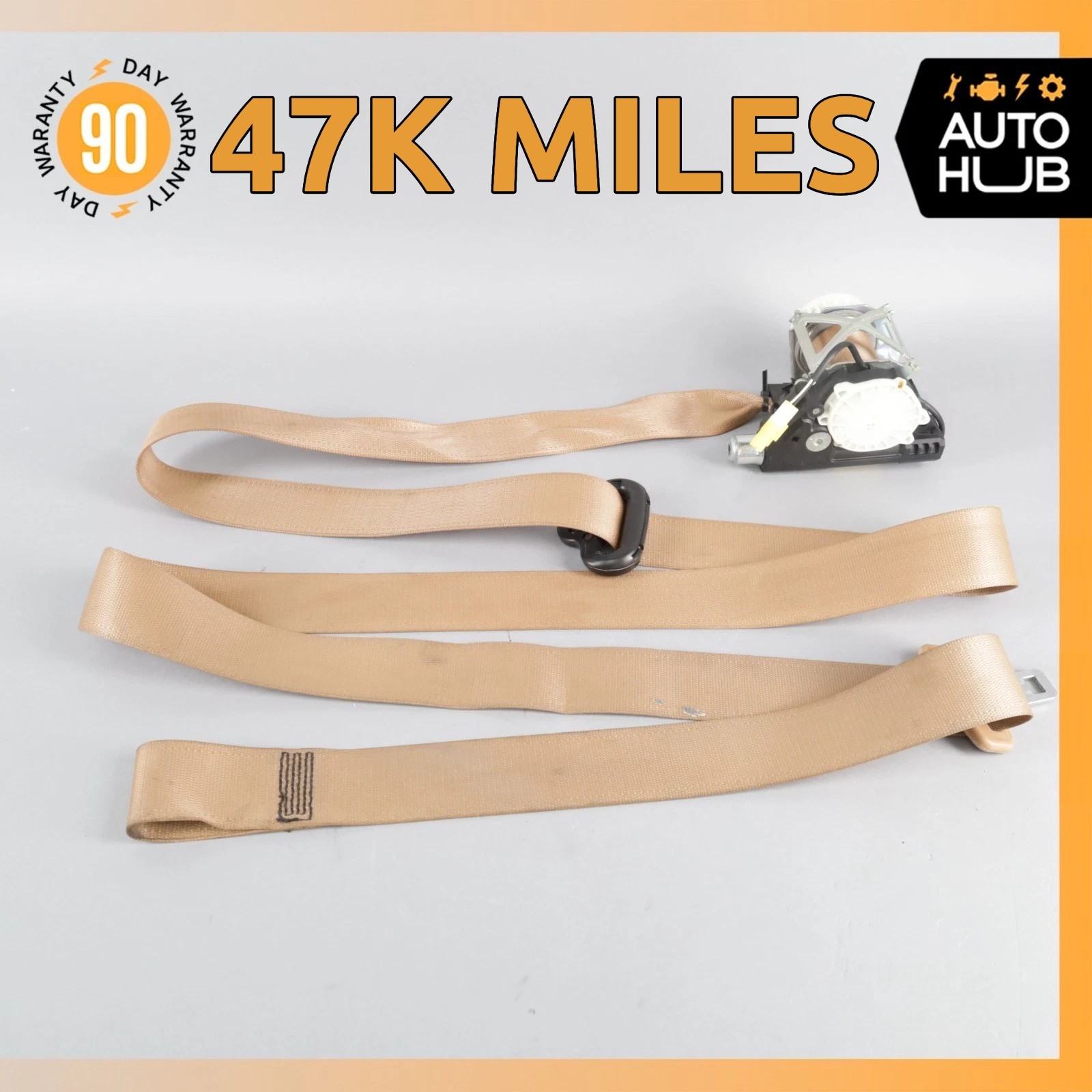 10-19 Maserati GranTurismo S M145 4.7L Front Left Side Seat Belt Beige OEM 47k