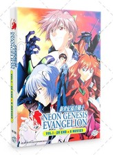 Neon Genesis Evangelion TV Series  6 Movies Anime DVD English Dub Free Ship