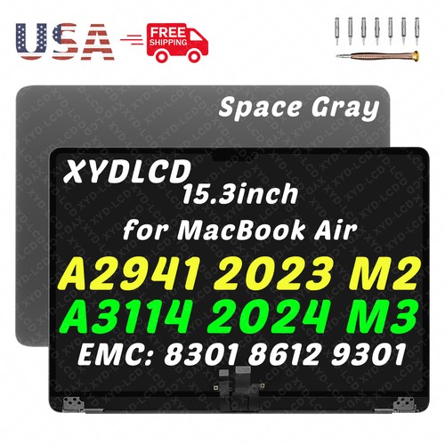 Conjunto de pantalla LCD 15" para Macbook Air A2941 M2 EMC 8301 A3114 M3 EMC 8612 9301 - Imagen 7 de 10