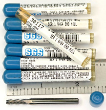 9/64" 4 Flutes Carbide End Mill 1/2" LOC , 2.000 AOL 7 piece lot