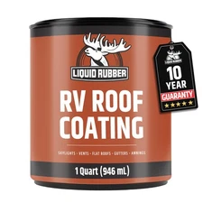 RV Roof Sealant - Solar Reflective Waterproof Membrane for EPDM TPO Fiberglas...