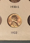 1933 RED Uncirculated Copper Lincoln Wheat Cent