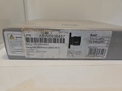 AXOR HANSGROHE CITTERIO M 34934001 1-Handle 3 Function Chrome Diverter Trim 