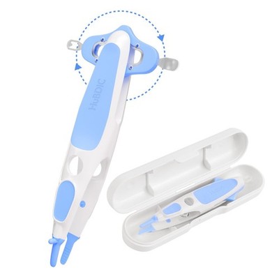 HubiBaby 3 in 1 Baby Nose Cleaning Tweezer Booger Remover and Baby Ear Wax Re...