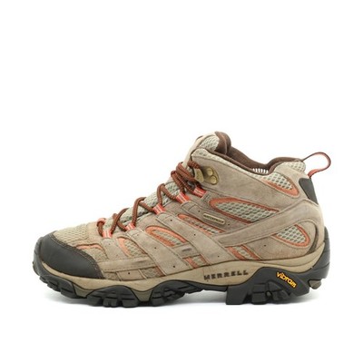 Merrell Damen Moab 2 Mid GTX Outdoorschuhe Beige Orange Sohle Wanderschuhe EU 39