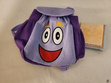 2003 Dora The Explorer Purple Backpack Mr. Face 10"