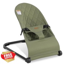 Lfhiwhd Green Baby Bouncer Seat Infant Portable 3-Point Harness 0-6 Months