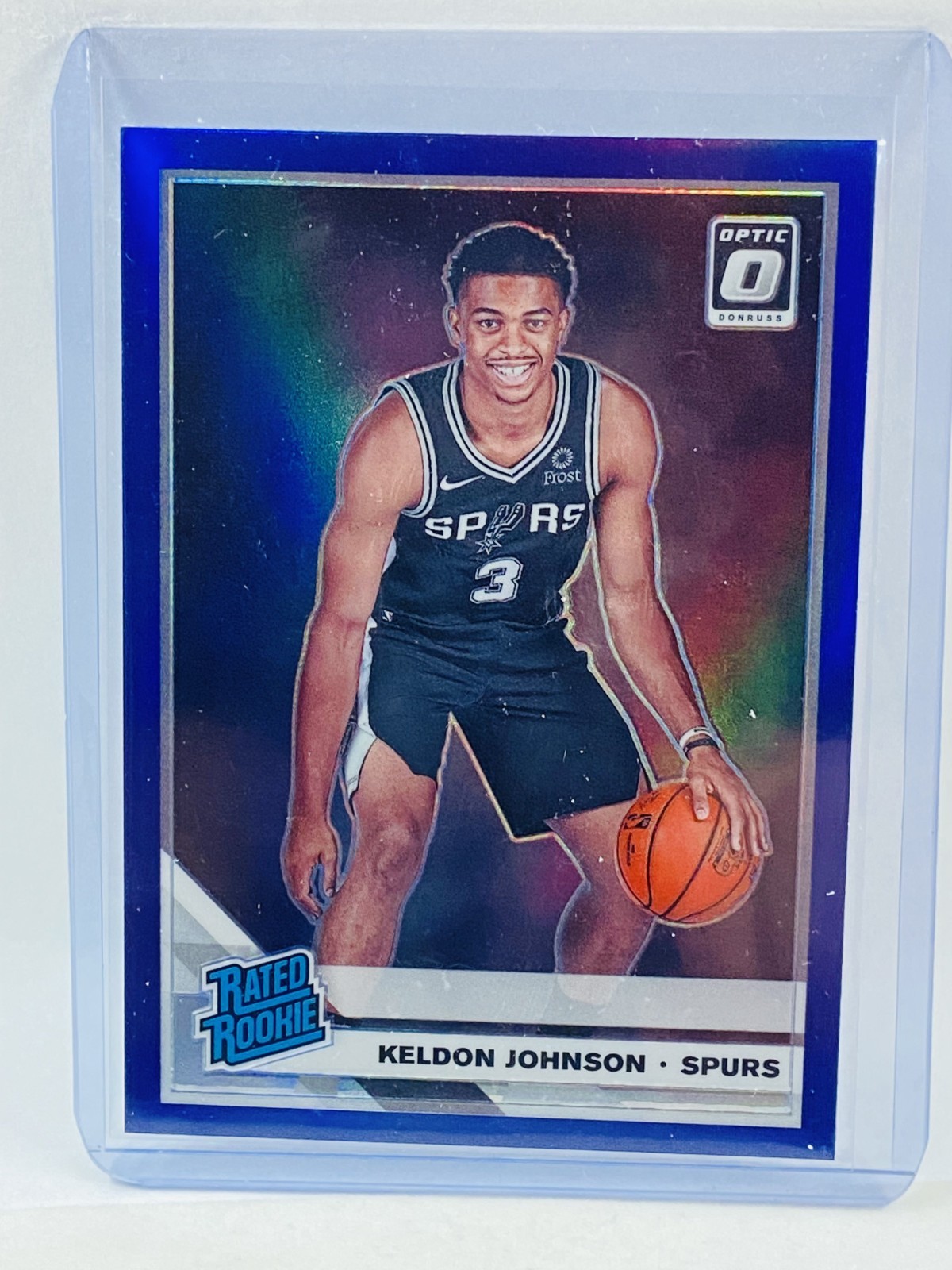 2019-20 Panini Donruss Optic Keldon Johnson Rated Rookie Purple #186