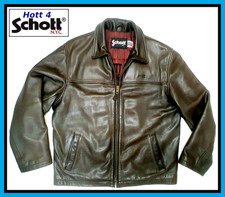 Magnificent Rare SCHOTT Heavy Brown Leather Jacket. LC 837. Very Good Condition.