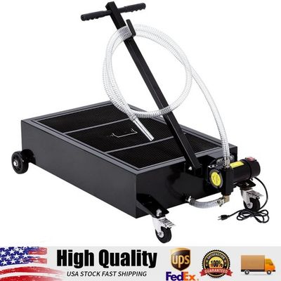 #ad #ad Low Profile Oil Drain Pan 20 Gallon Oil Change Pan Cart with 110V Electric Pump $134.39