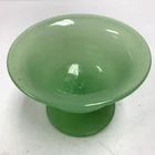 VTG Fenton Jadeite Green Florentine Glass Master Nut Server 4” Bowl