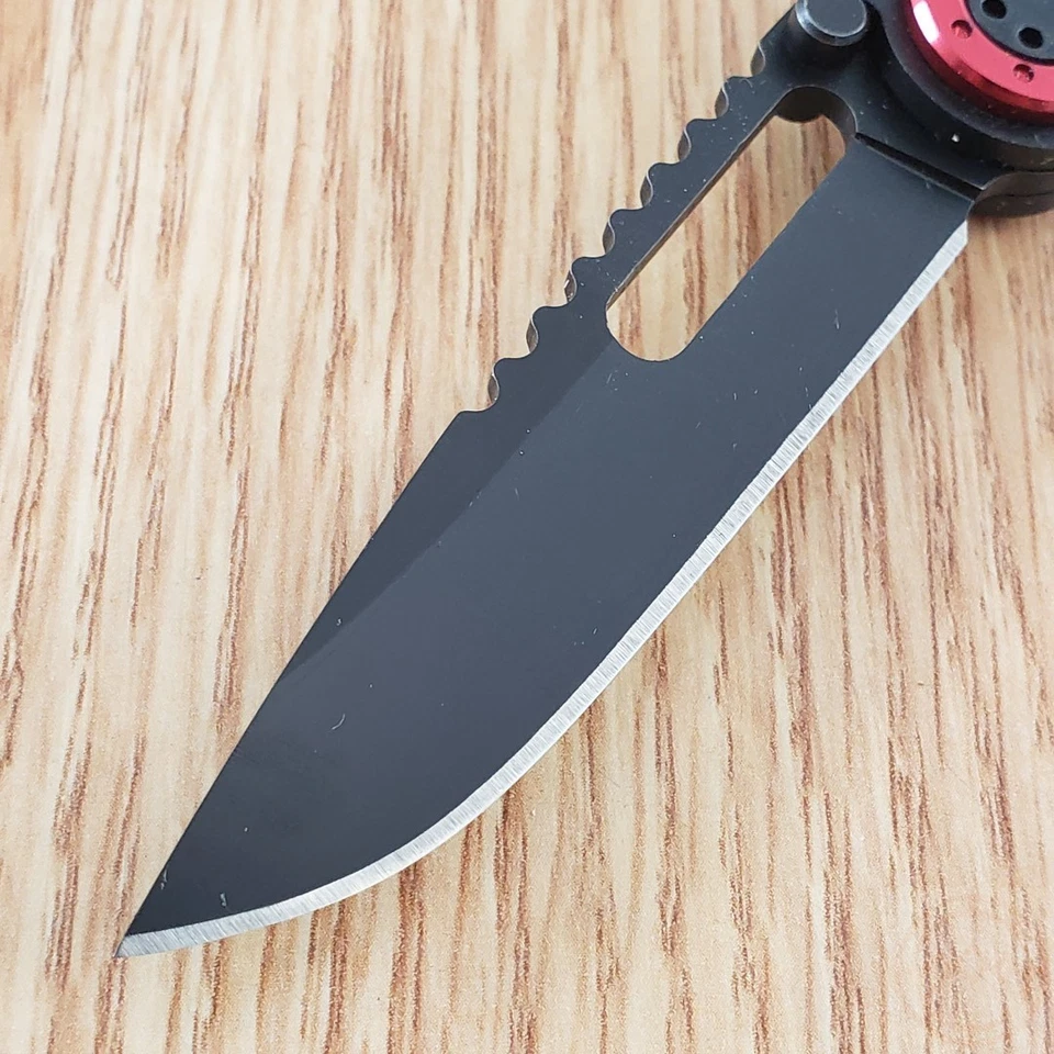 Cuchillo Plegable Mantis Monacoe Framelock BG42 Hoja de Acero 420HC Mango de Acero Foto 3 de 4