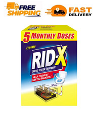 RID-X Septic Treatment, 5 Month Supply Of Powder, 49 oz. Free Shipping RiDx