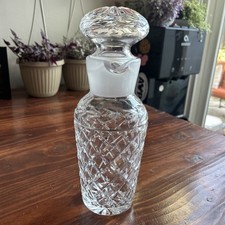 Vtg WATERFORD CRYSTAL Glandore Pattern Frosted Martini Cocktail Shaker Carafe