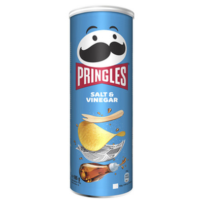 5053990101580 Pringles Salt & Vinegar 165g Kellogg