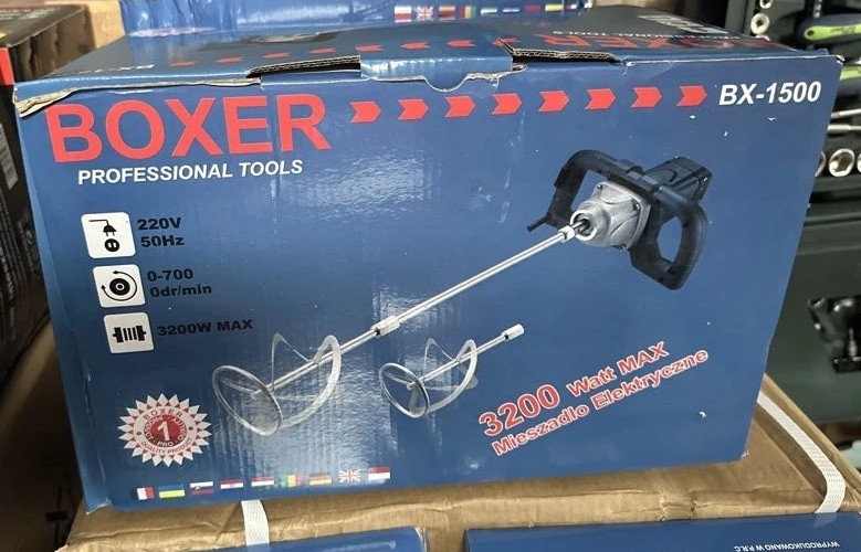 Boxer BX-1500 Elektrisches Rührwerk Mischgerät 3200W Farbrührer Mörtelmischer