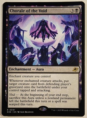 Chorale of the Void 91 Edge of Eternities Magic: The Gathering Rare Near Mint