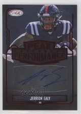 2022 SAGE Low Series Peak Performance Auto Red Jerrion Ealy #PKA-JE Auto 1u6