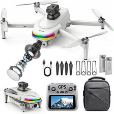 Drones with Camera for Adults 4K Gps,Drone for Kids,5.5" Hd Remote | 50 Mins Fli