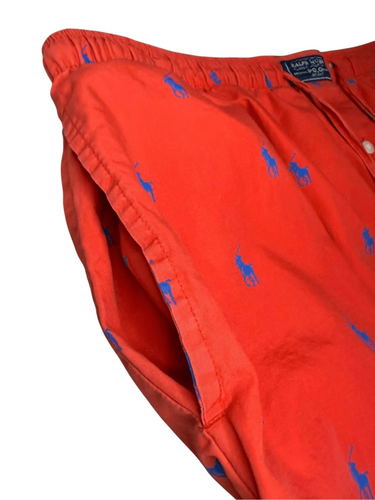 Polo Ralph Lauren Hombre Grande Franela Pijama Pantalones Rojo Ropa de Salón Algodón - Imagen 3 de 5