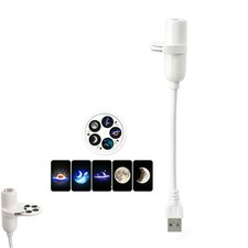Plug and Play HD Star Projector Night Light, USB Galaxy Ocean Ceiling Projector