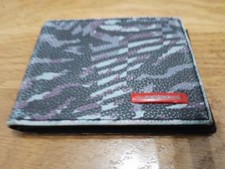 Vintage Quiksilver  Surf Wallet Coin Cash Card Preloved Tri Fold Zip Coin cards