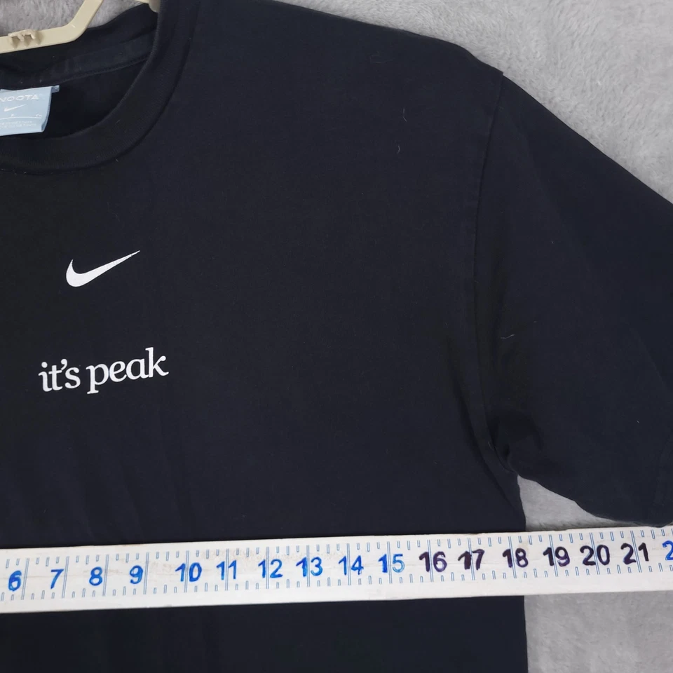 Camiseta Nike Nocta It's Peak Rap Negra Para Hombre Talla S Y2K Hype Sobredimensionada Foto 4 de 4