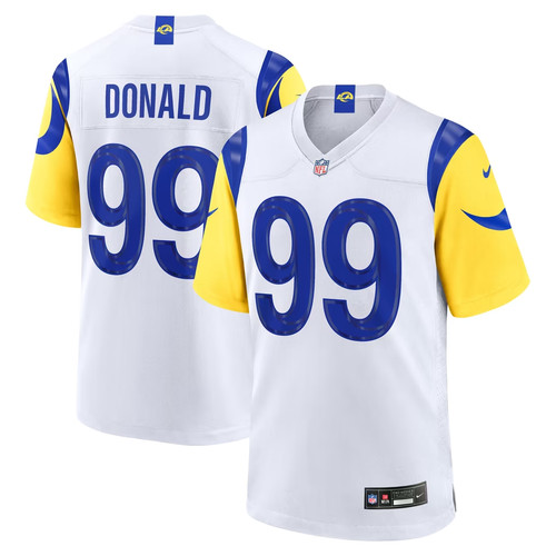 Men's Los Angeles Rams Aaron Donald Nike White Game Jersey
