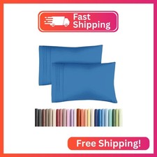 Queen Pillow Cases Set of 2 - Ultra Soft Hotel Quality Pillowcase Covers - Comfy