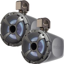 PowerBass XL-POD8LRG - 8" Long Range Pod Speaker System with RGB LED - Pair