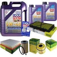Mann Inspektionspaket 7L Liqui Moly 5W-40 FüR Opel Vivaro Combi 2.5 Dti Renault