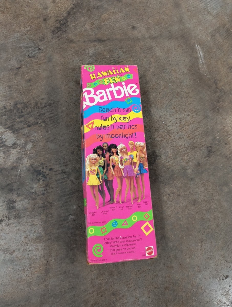 1990 Barbie Kira Hawaiian Fun Barbie w/ Hula Skirt Mattel In