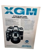 1982 Vintage Minolta XGM Camera Magazine Ad Photography Gear