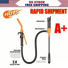 Deluxe Liquid Transfer Siphon Pump Battery Powered Gas Oil Water Fish Tank NEW