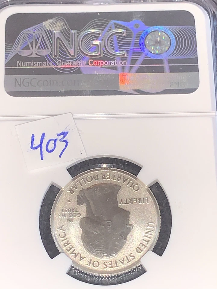 2018 S Silver Reverse Proof National Park Quarter Block Island NGC PF 69 REV PF - Image 4 of 4