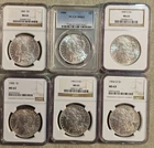 Lot of 6 NGC/PCGS MS 63 Morgan Silver Dollars Uncirculated 💥LUSTROUS💥 PQ COINS